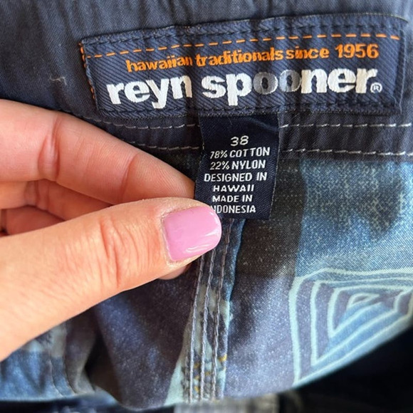 Reyn Spooner Blue/Grey Board Shorts - 30 - Picture 4 of 7